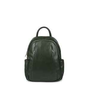 Дамскa чанта/раница 25-sC79- тъмно зелено