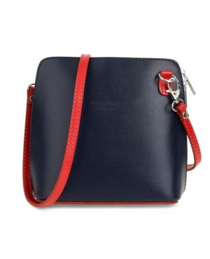 Дамскa чанта 25-sK03- тъмно синьо и червено